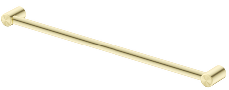 Mica Care 900mm horizontal DDA-compliant grab rail in French gold on a white background.