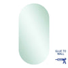 Ablaze - Duke Polished Edge Pill Mirror 500x1000mm Glue-to-Wall