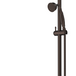 Mica Heritage Dual Shower Rail in Dusk Bronze with an overhead shower and hand shower. 