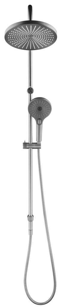 Mica - Fluted Gooseneck Shower Rail