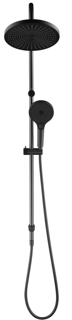 Mica - Fluted Gooseneck Shower Rail