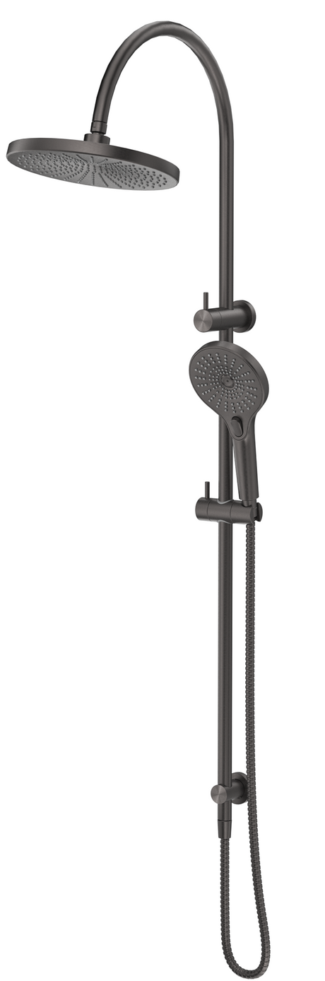 Mica Gooseneck Dual Shower Rail