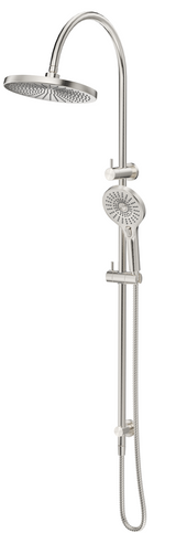 Mica Gooseneck Dual Shower Rail