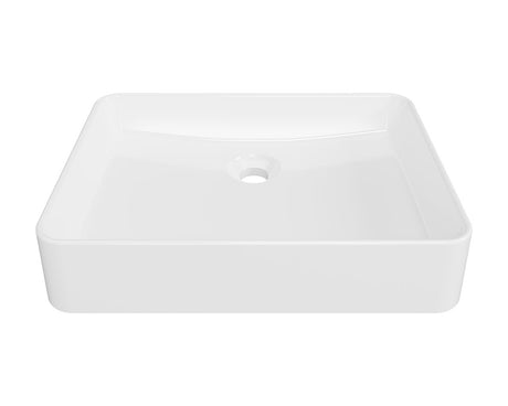 Fergus Semi Recessed Basin 500mm Gloss White