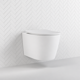 Vega Matte White Rimless Tornado Wall Hung Toilet Pan