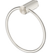 Mica Fluted Towel Ring in brushed nickel with a circular ring and ribbed wall mount. 
