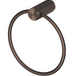 Mica Fluted Towel Ring in dusk bronze with a circular ring and ribbed wall mount.