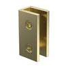 Purity - Brushed Brass Shower Glass Bracket