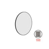 Ablaze - Georgia Round Black Framed Mirror - 600mmØ - Includes Mirror Demister