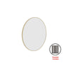Ablaze - Georgia Round Gold Framed Mirror - 600mmØ - Includes Mirror Demister