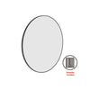 Ablaze - Georgia Round Black Framed Mirror - 900mmØ - Includes Mirror Demister