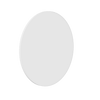 Ablaze - Georgia Round White Framed Mirror - 900mmØ