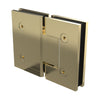 Purity - Brushed Brass Glass to Glass Shower Hinge