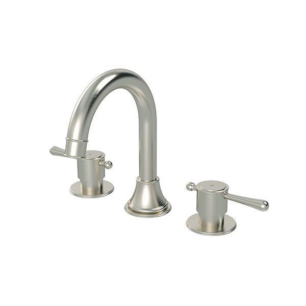 Harrington 3-Hole Basin Set with Lever Handle Brushed Nickel