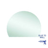 Ablaze - Hamilton D Shaped Polished Edge Mirror - 1200x900mm Glue-to-wall