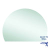 Ablaze - Hamilton D Shaped Polished Edge Mirror - 1500x1100mm Glue-to-wall