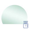 Ablaze - Hamilton D Shaped Polished Edge Mirror - 1500x1100mm with Hangers
