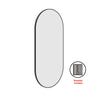 Ablaze - Havana Pill Black Framed Mirror - 500x1000mm - Includes Mirror Demister