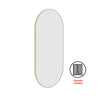 Ablaze - Havana Pill Gold Framed Mirror - 500x1000mm - Includes Mirror Demister