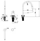 Mica Fluted Pull-Out Hob Mixer Set (Combo)