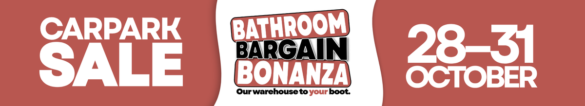 Eos Bathware Carpark Sale, Bathroom Bargain Bonanza, 28 to 31 October at our Moorabbin showroom car park