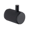 Mica - Matte Black Fluted Robe Hook