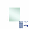 Ablaze - Jackson Rectangle Polished Edge Mirror - 600x750mm Glue-to-Wall and Demister