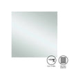 Ablaze - Jackson Square Polished Edge Mirror - 750x750mm Glue-to-Wall and Demister