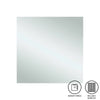 Ablaze - Jackson Square Polished Edge Mirror - 750x750mm with Hangers and Demister