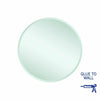 Ablaze - Kent 18mm Bevel Round Mirror - 600mmØ Glue-to-Wall