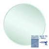 Ablaze - Kent 18mm Bevel Round Mirror - 800mmØ Glue-to-Wall and Demister