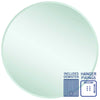 Ablaze - Kent 18mm Bevel Round Mirror - 900mmØ with Hangers and Demister