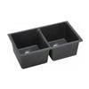 Arete - Black Granite Double Bowl Kitchen Sink
838x477x241mm