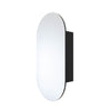 Ablaze - Lincoln Pill Black Mirror Cabinet - 500x1000x150mm