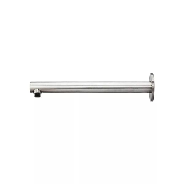 Round - Brushed Nickel Wall Shower Arm 400mm
