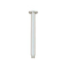 Round - Brushed Nickel Ceiling Shower Arm 300mm
