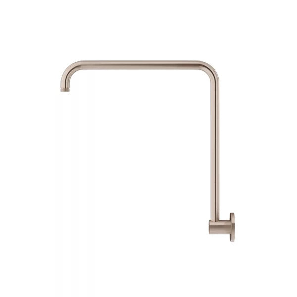 Round - Champagne High Rise Shower Arm