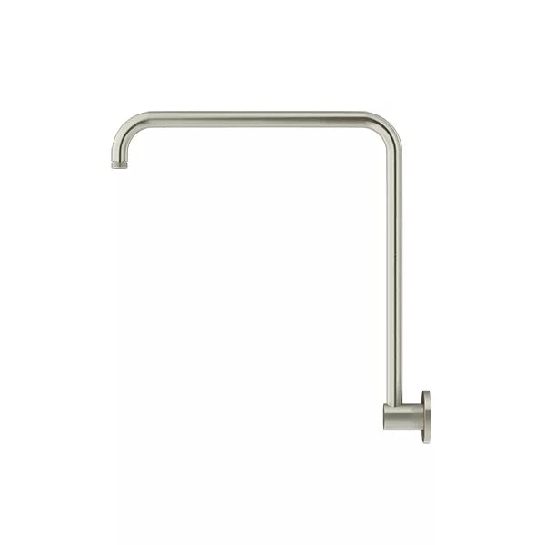 Round - Brushed Nickel High Rise Shower Arm