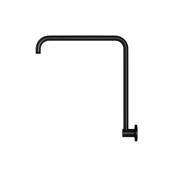 Round - Matte Black High Rise Shower Arm