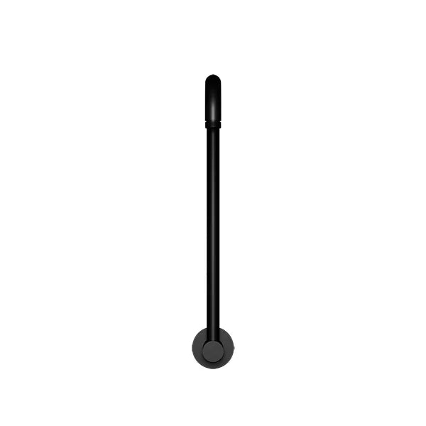 Round - Matte Black High Rise Shower Arm