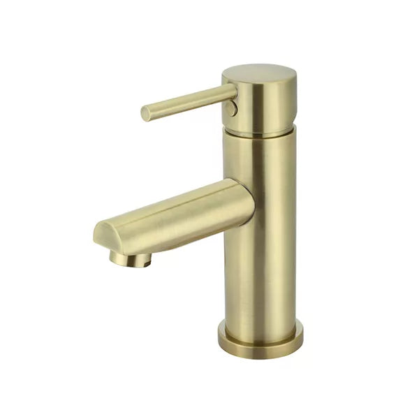 Round - Tiger Bronze Basin Mixer w Straight Spout