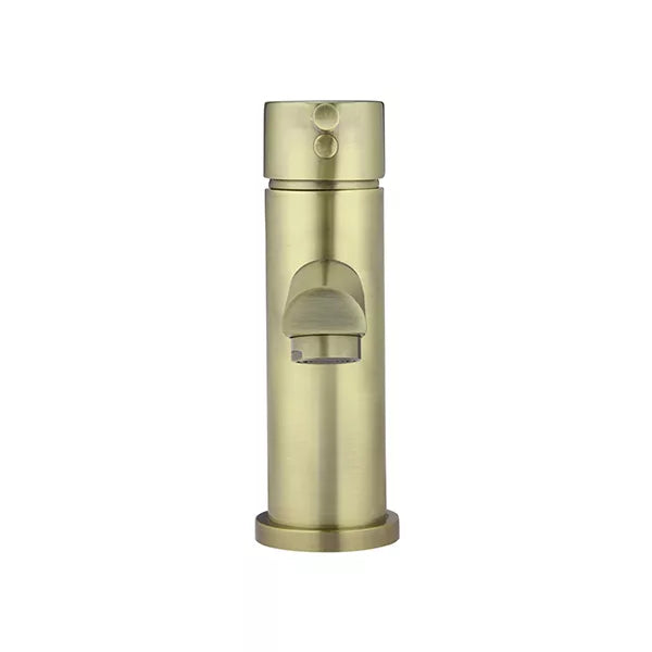 Round - Tiger Bronze Basin Mixer w Straight Spout