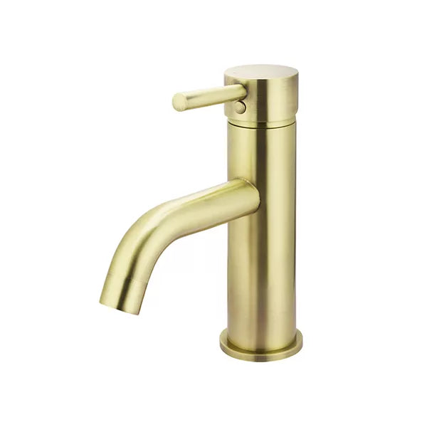 Round - Tiger Bronze Basin Mixer w Curved Spout