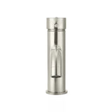 Round - Brushed Nickel Basin Mixer w Curved Spout
