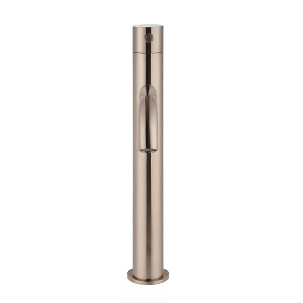 Piccola - Champagne Tall Basin Mixer with 130mm Curved Spout