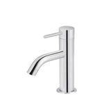 Piccola - Polished Chrome Basin Mixer with Curved Spout