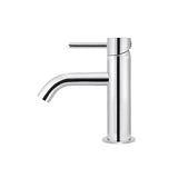 Piccola - Polished Chrome Basin Mixer with Curved Spout