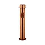 Round - Lustre Bronze Tall Basin Mixer with Straight Spout