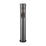 Round - Shadow Gunmetal Tall Basin Mixer with Straight Spout