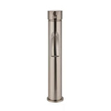 Round - Champagne Tall Basin Mixer with Curved Spout